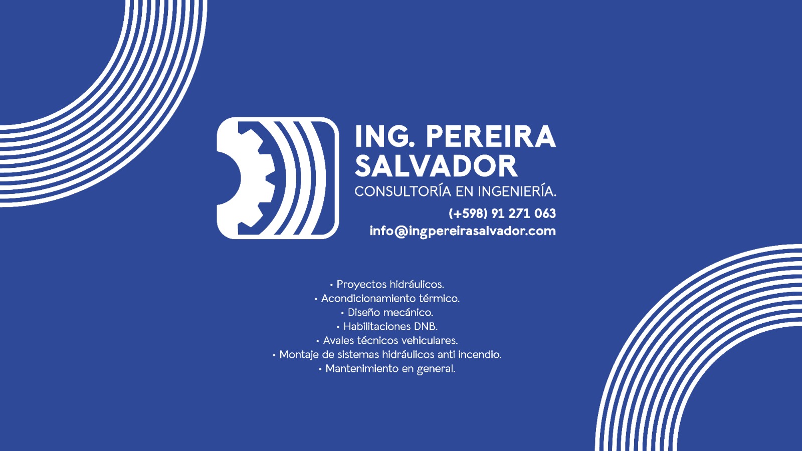 Ing. Pereira Salvador - Consultoría en Ingeniería